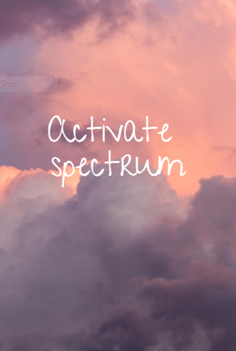 Activate spectrum