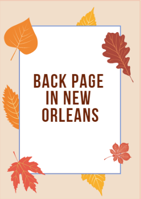 Back page in new orleans