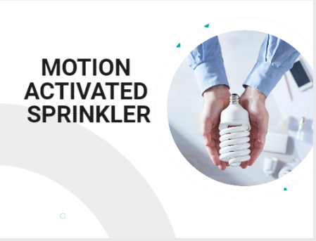 Motion activated sprinkler