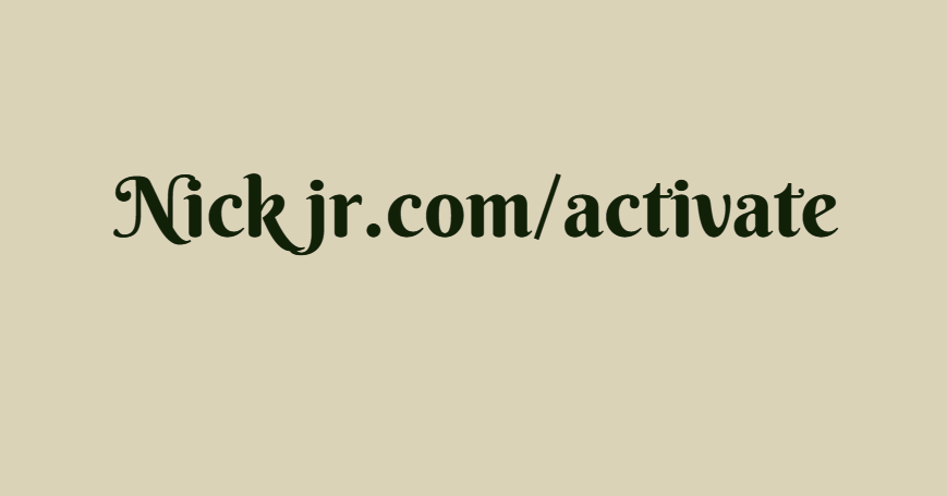 Nick jr.com/activate