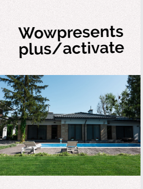Wowpresentsplus/activate