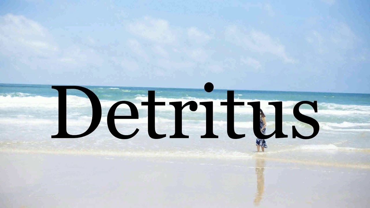 How to pronounce detritus