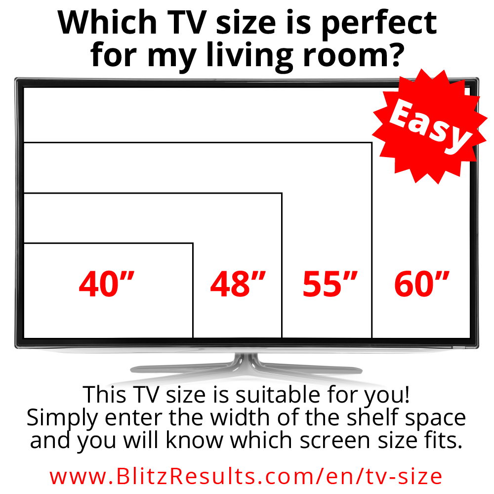 Tv size calculator